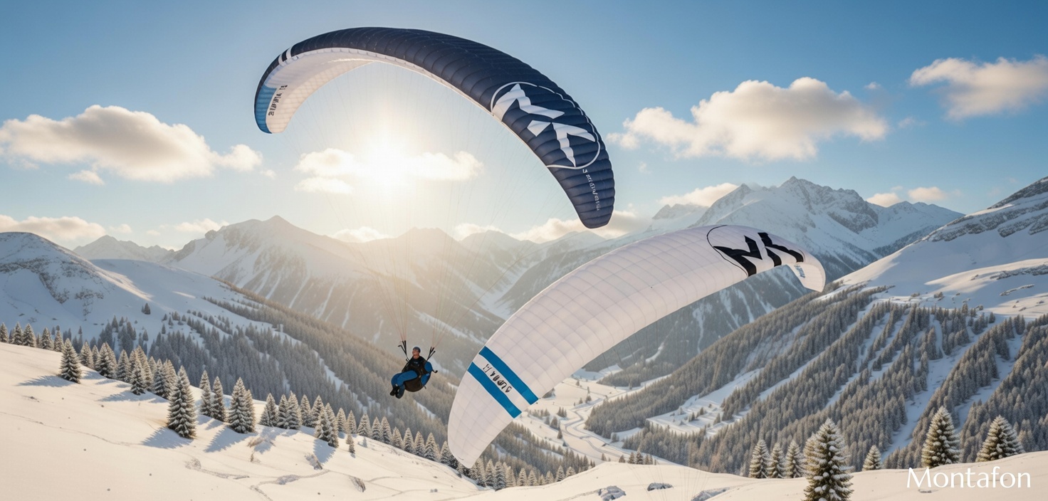 Two SUPRA wings over the Montafon